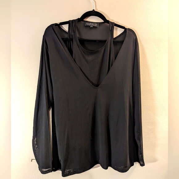 Eloquii double layer mesh top, 22/24 - Picture 1 of 2